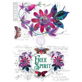PASSION FLOWER Transfer cm. 56 x 75
