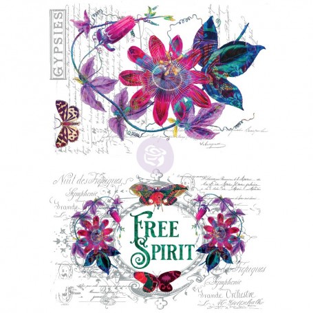 PASSION FLOWER Transfer cm. 56 x 75