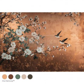 A1 Decoupage Fiber - Feathers In The Glow