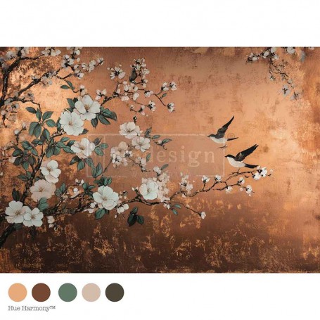 A1 Decoupage Fiber - Feathers In The Glow